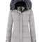 Women'S Winter Coat Hooded Puffer Jacket Insulated Windbreaker Jacket Gray L